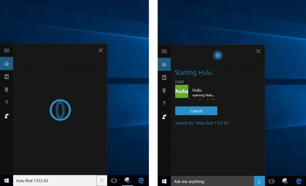 Available today! Hulu on windows 10