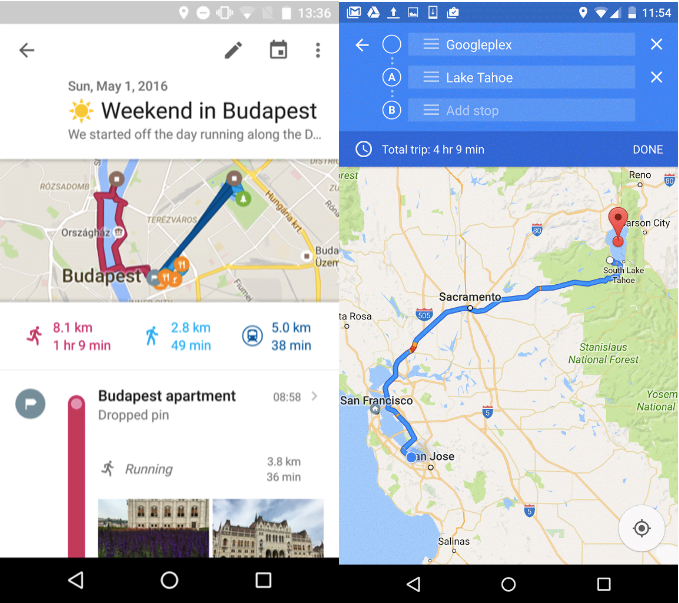 Make a couple of stops for your trip with Google Maps state-of-the-art Android replace