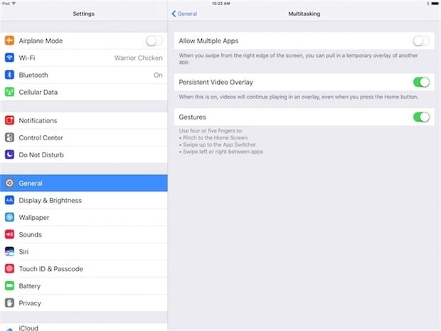 IPad Seasoned: The way to disable multitasking