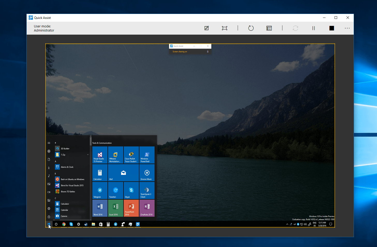 Quick Assist Remote Desktop App arrives in the latest Insider builds of Windows 10