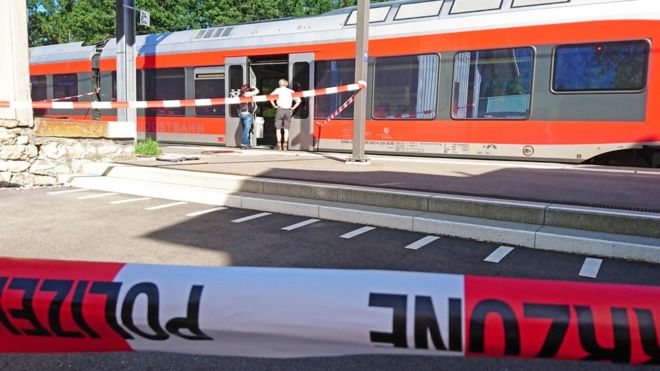 Switzerland Salez attack: Knifeman sets fire to Swiss train