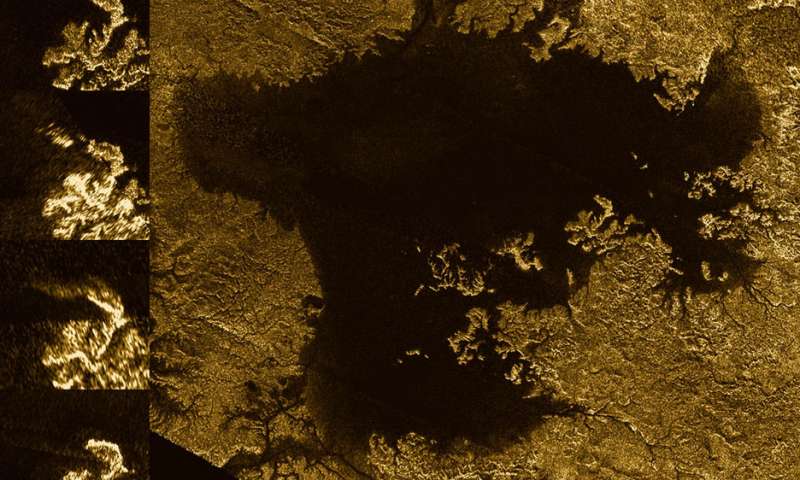 Cassini finds flooded canyons on Titan