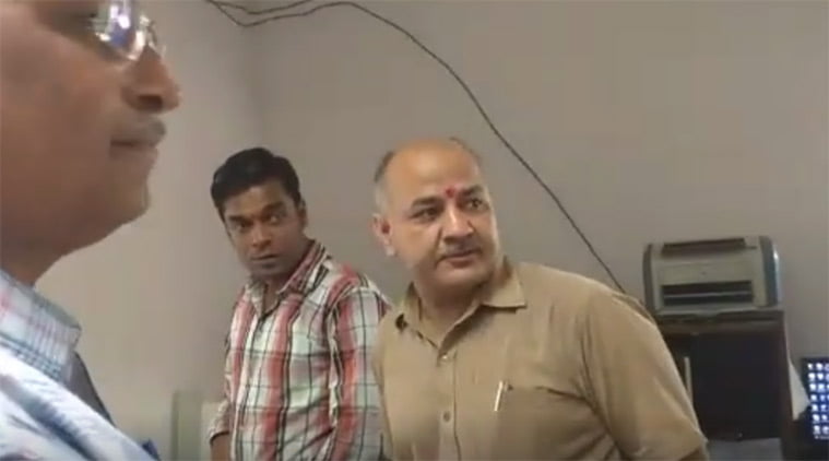 Watch: Manish Sisodia catches hospital employee watching movie at work, orders action