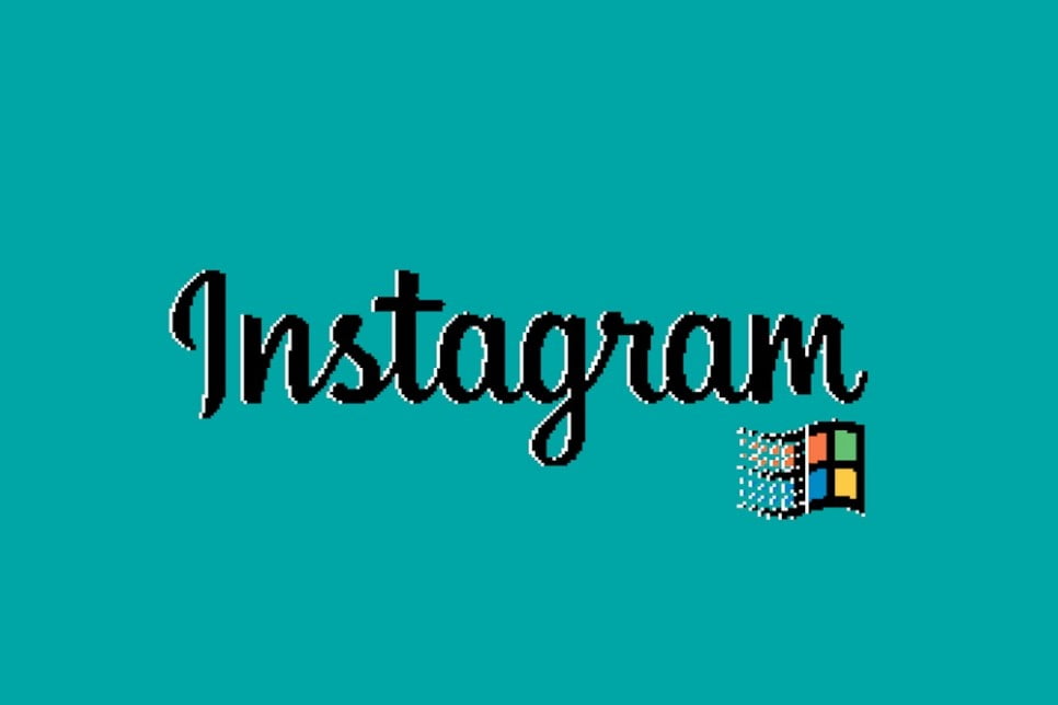 What Would It Look Like If Instagram Ran On Windows 95?