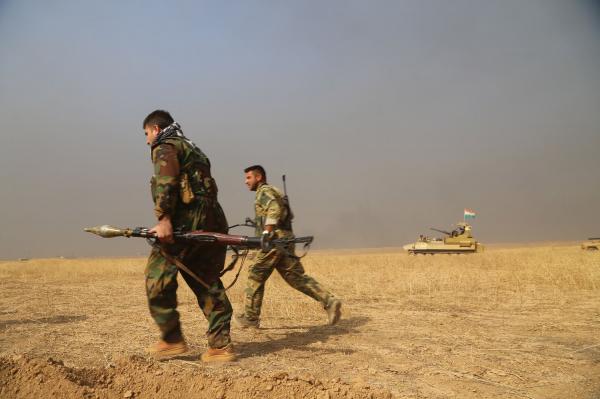 Kurdish forces capture town of Bashiqa near Mosul