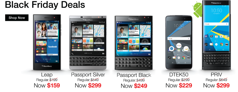 BlackBerry Black Friday Sale: Up To 53 Percent Off On Select Smartphones