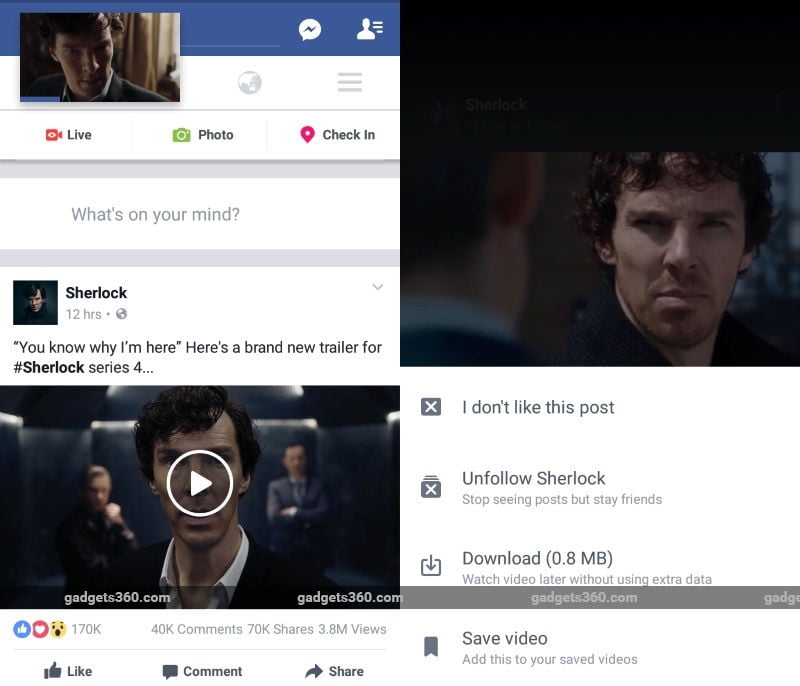 Facebook Brings HD Video Uploads to Android, Unveils Floating Video Widget, and More