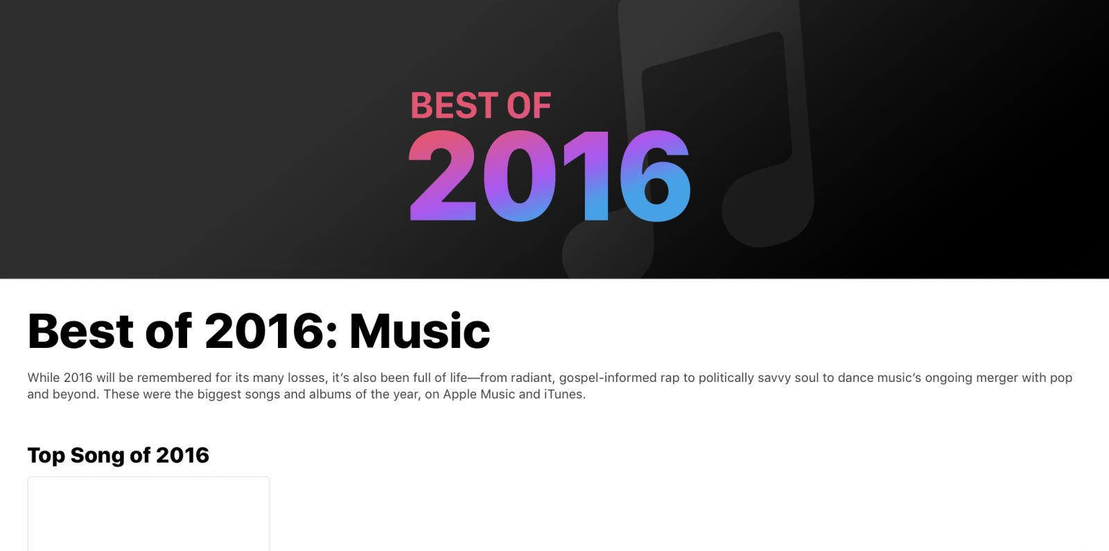 Apple releases annual ‘Best of’ lists highlighting top apps, movies, music, TV, and more of 2016