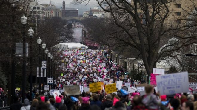 Donald Trump protests: Washington leads global rallies