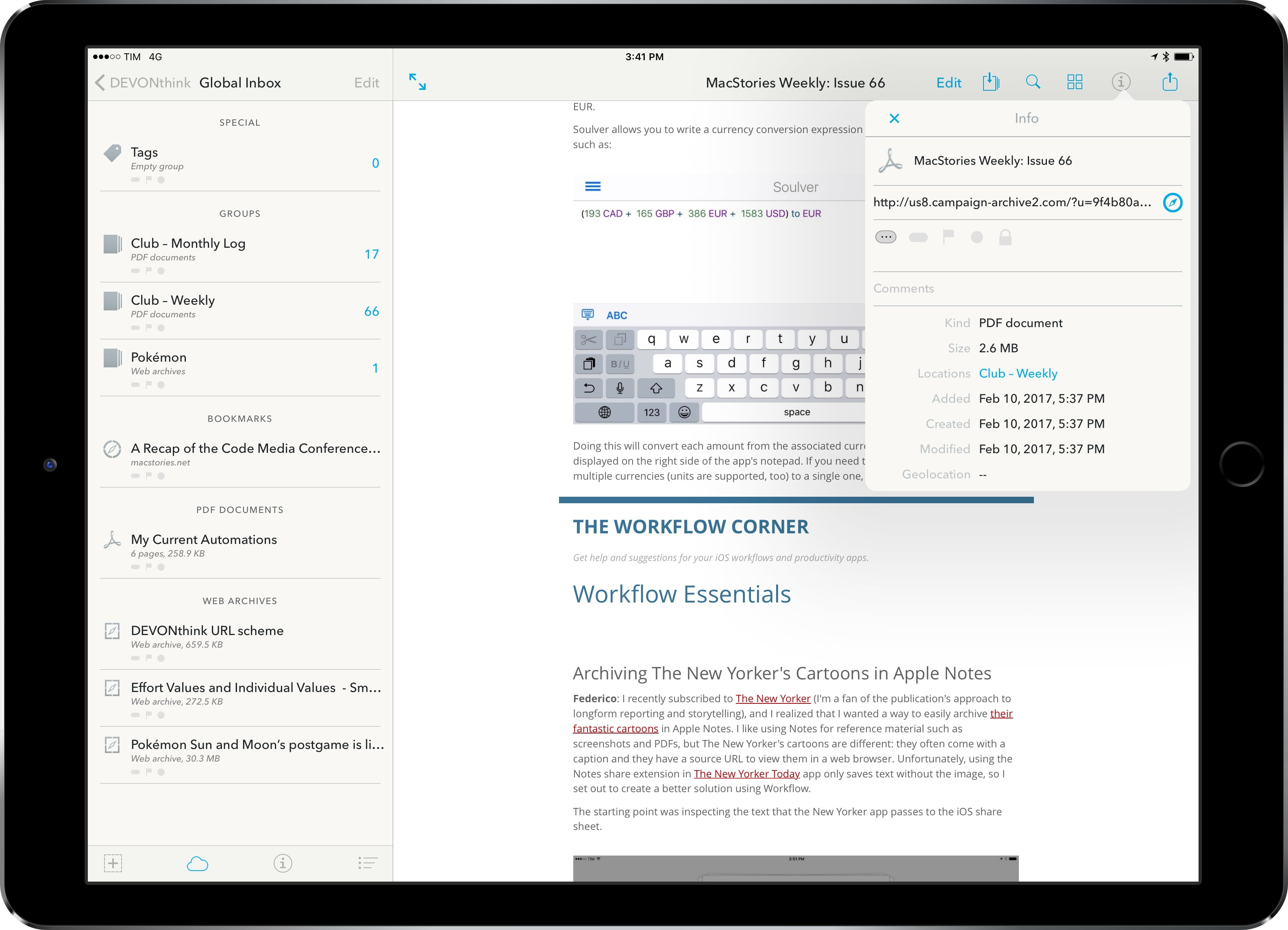 iPad Diaries: Advanced File Management and Research with DEVONthink