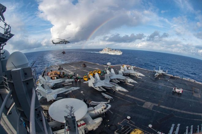South China Sea: US carrier group begins ‘routine’ patrols