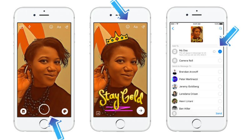 Facebook Messenger Day, a Snapchat Stories Clone, Arrives on Android and iOS