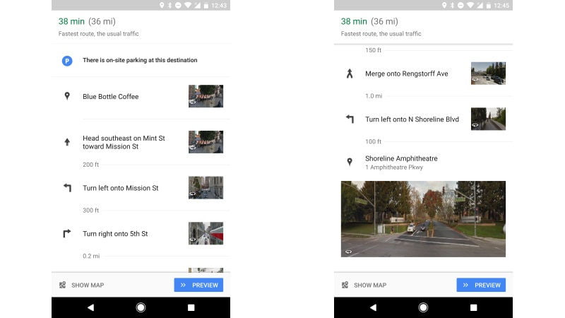 Google Maps for Android Gets Street View Integration and New Bottom Bar