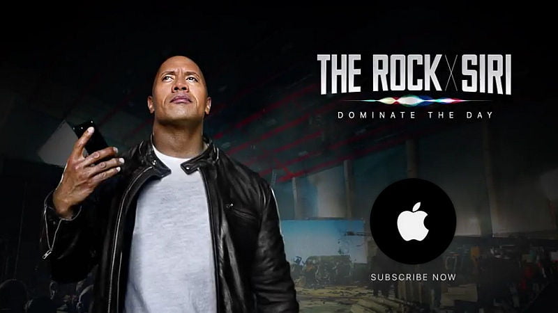 Siri Stars With Dwayne ‘The Rock’ Johnson in This Apple Ad