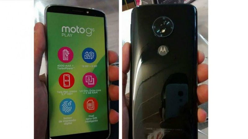 Moto G6 Series Leaked Renders Reveal 5 Colour Options; Moto G6 Play Live Image Leaked