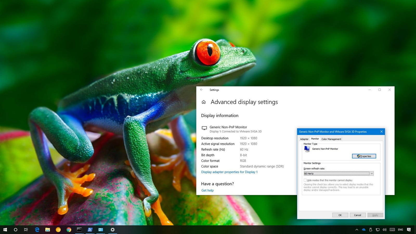 How to change monitor refresh rates in Windows 10