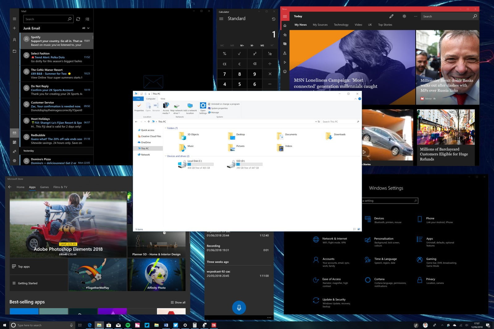 Windows 10 dark mode sucks compared to the new one in macOS Mojave